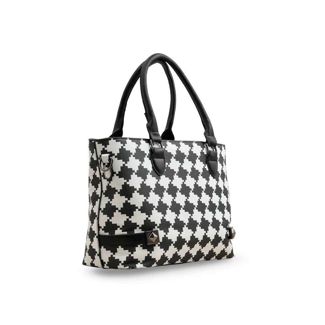 White Formal Hand Bag P36274