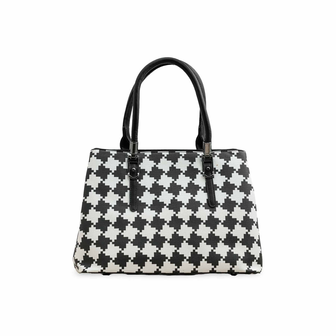 White Formal Hand Bag P36275