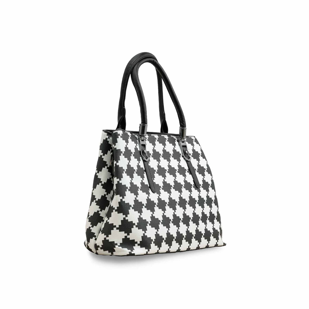 White Formal Hand Bag P36275