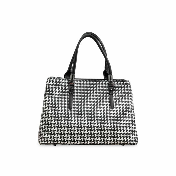 Blkwht Formal Hand Bag P36275