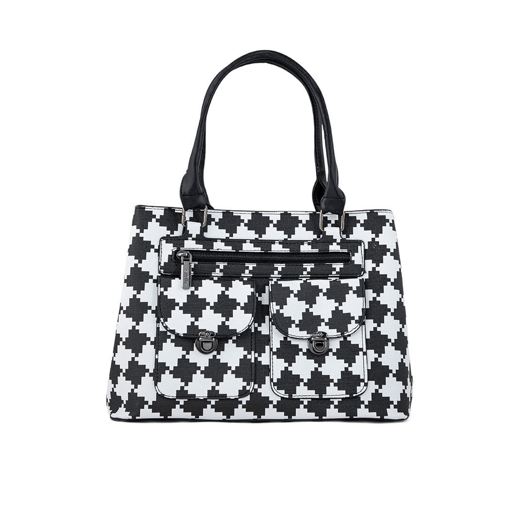 White Formal Hand Bag P36276