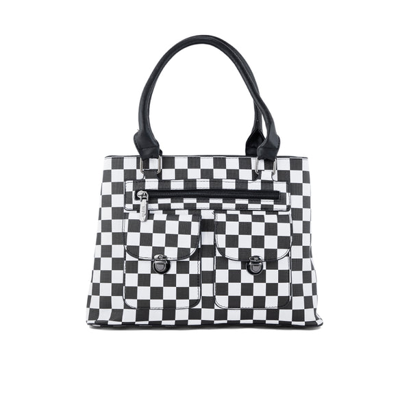Blkwht Formal Hand Bag P36276
