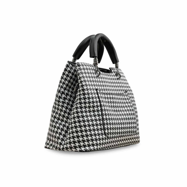Blkwht Formal Hand Bag P36277
