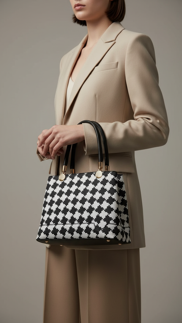 White Formal Hand Bag P36278