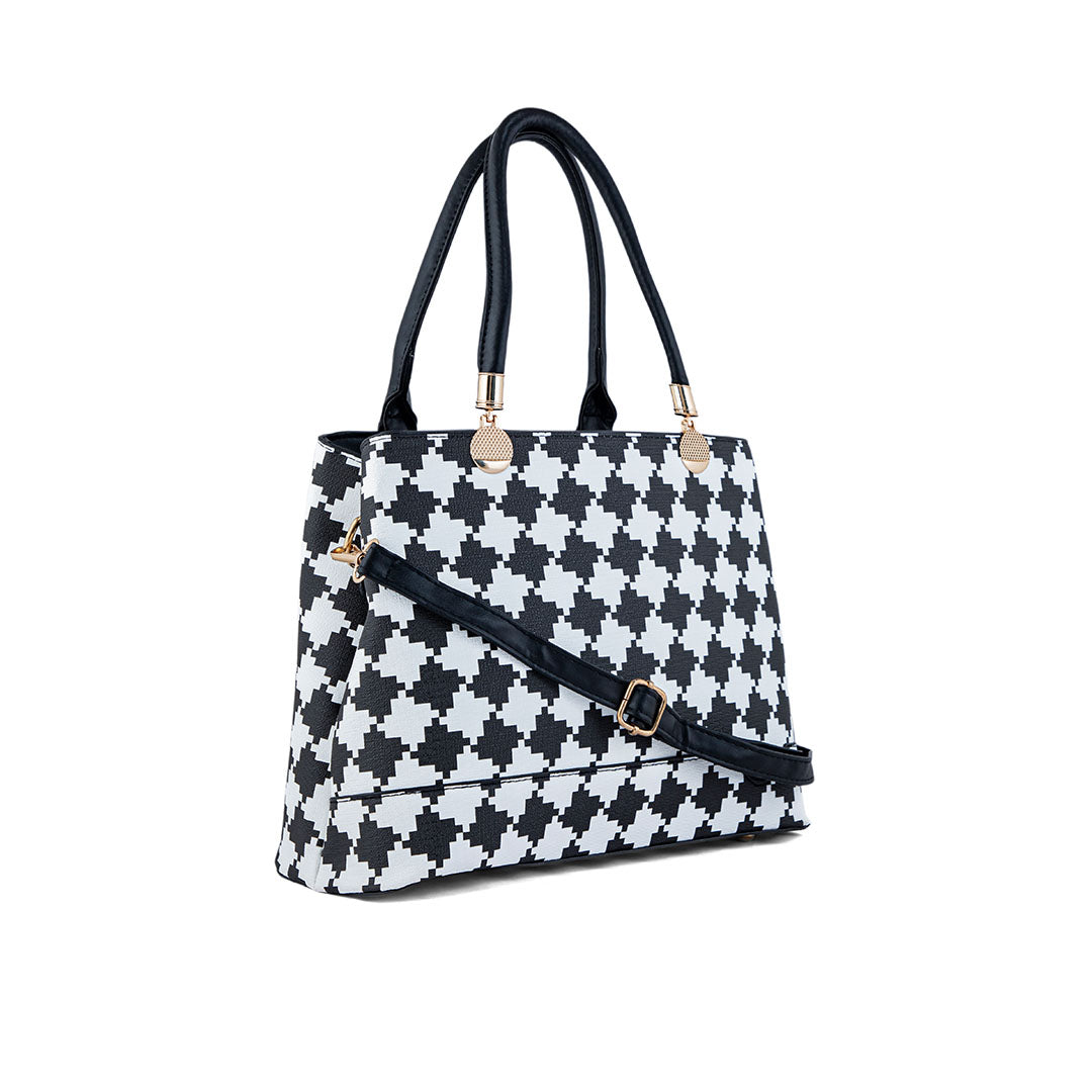 White Formal Hand Bag P36278