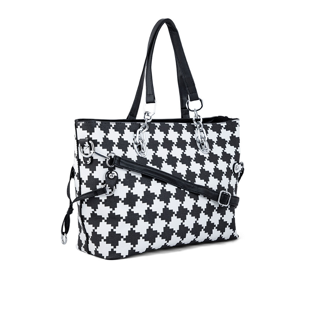 White Formal Hand Bag P36279