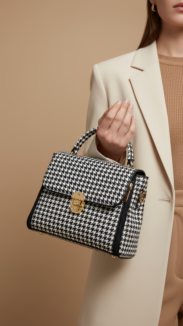 White Formal Hand Bag P36281