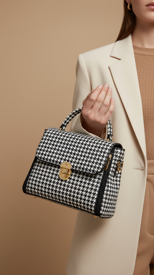White Formal Hand Bag P36281