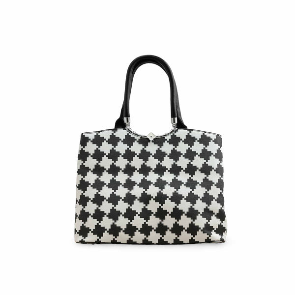 Blkwht Formal Hand Bag P36282