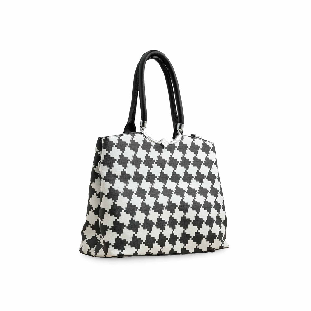 Blkwht Formal Hand Bag P36282