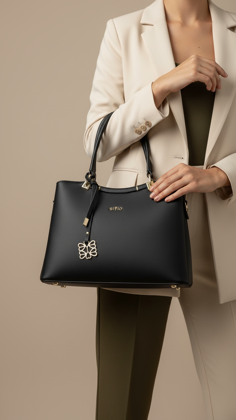 Black Formal Hand Bag For Women P36283