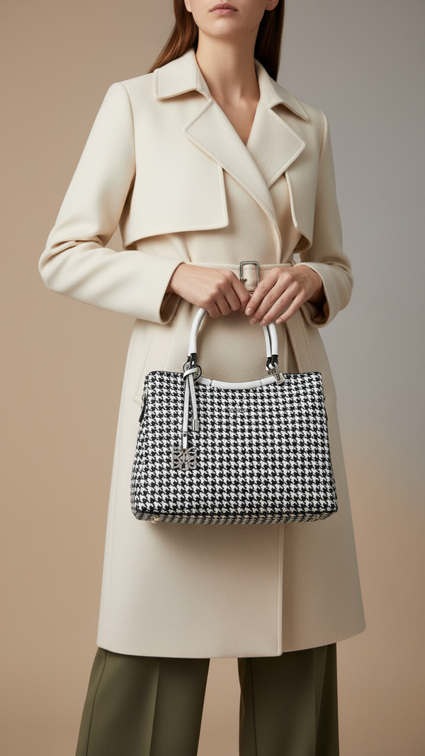 White Formal Hand Bag P36283