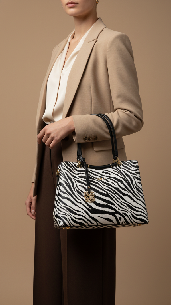 Blkwht Formal Hand Bag P36283