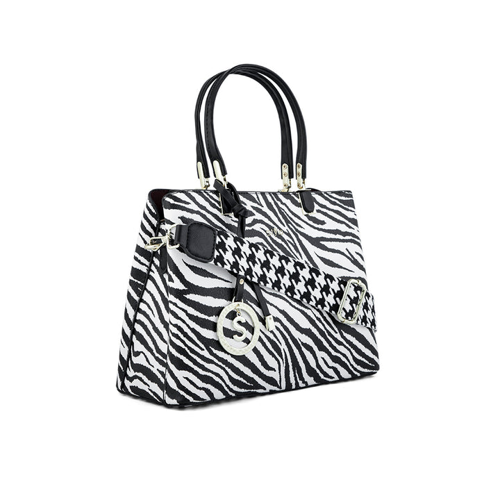 Blkwht Formal Hand Bag P36284