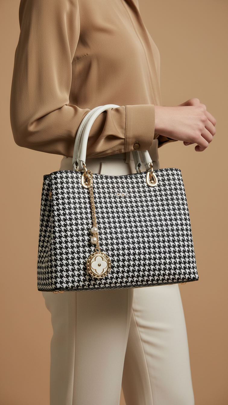 White Formal Hand Bag P36285