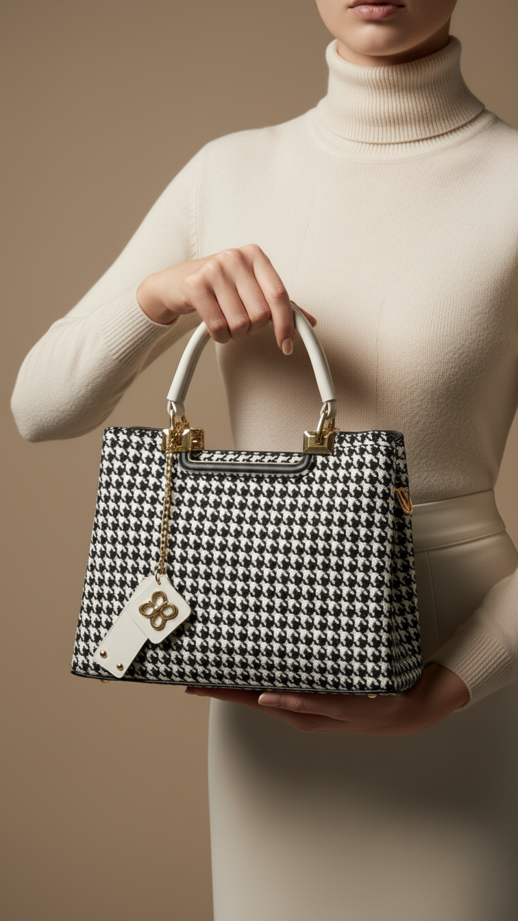 White Formal Hand Bag P36286