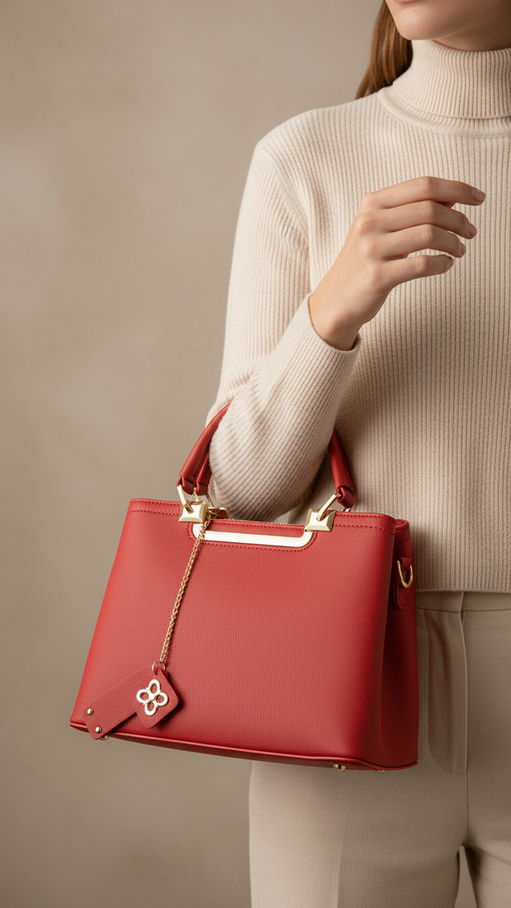 Red Formal Hand Bag P36286