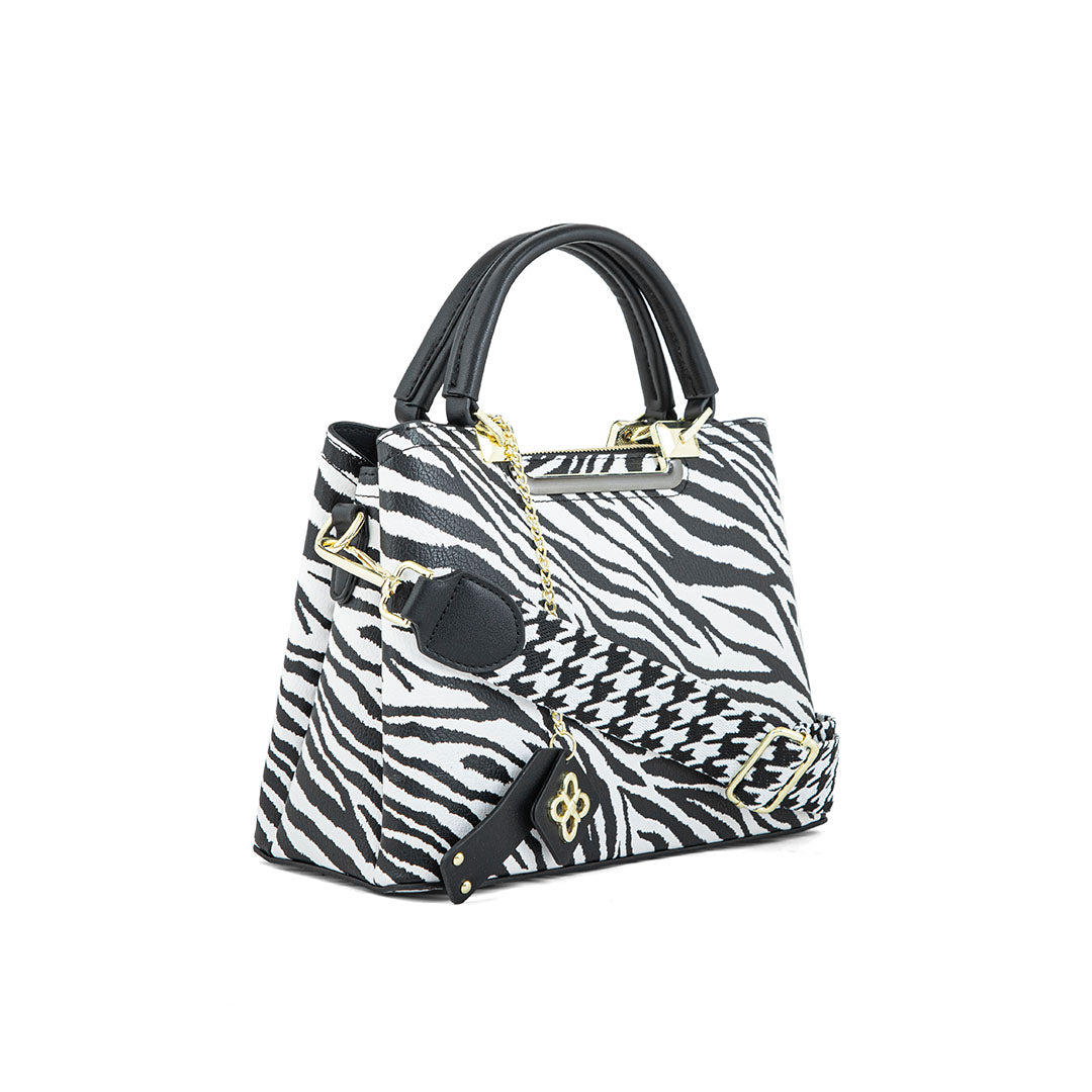 Blkwht Formal Hand Bag P36286