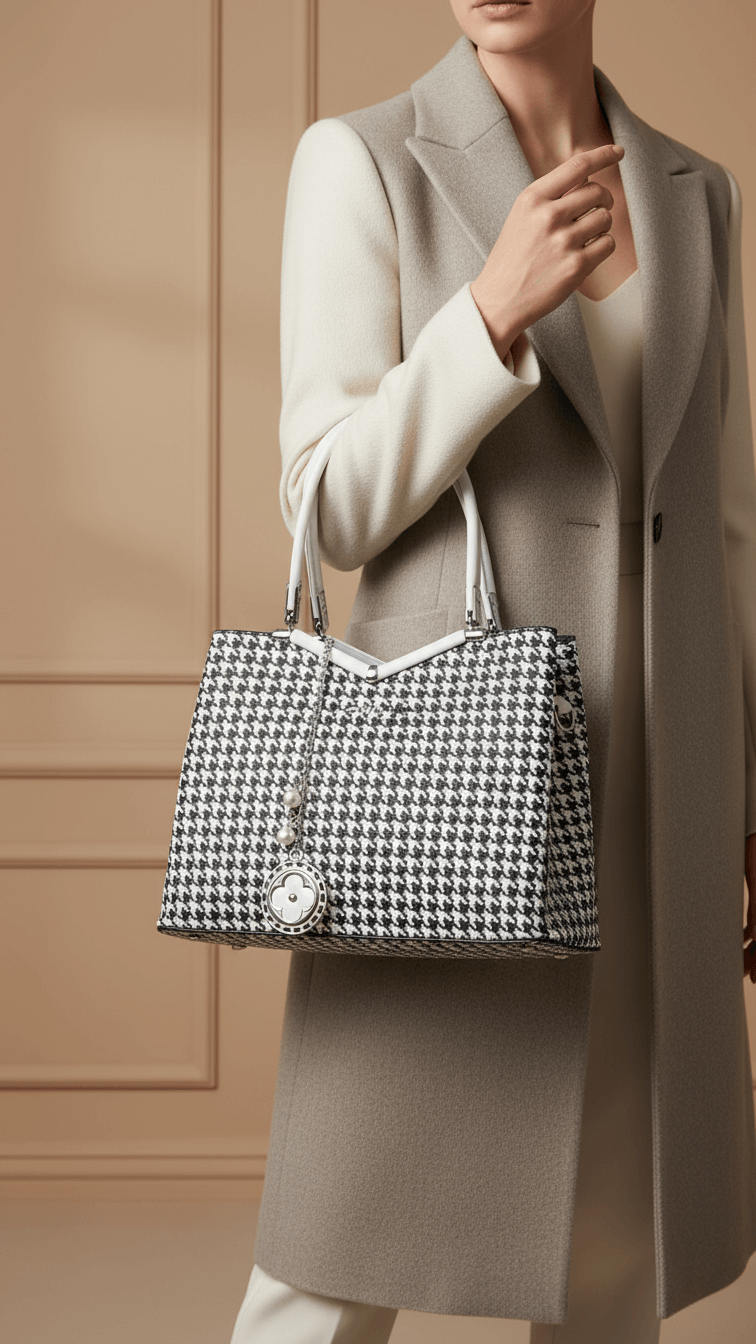 White Formal Hand Bag P36287