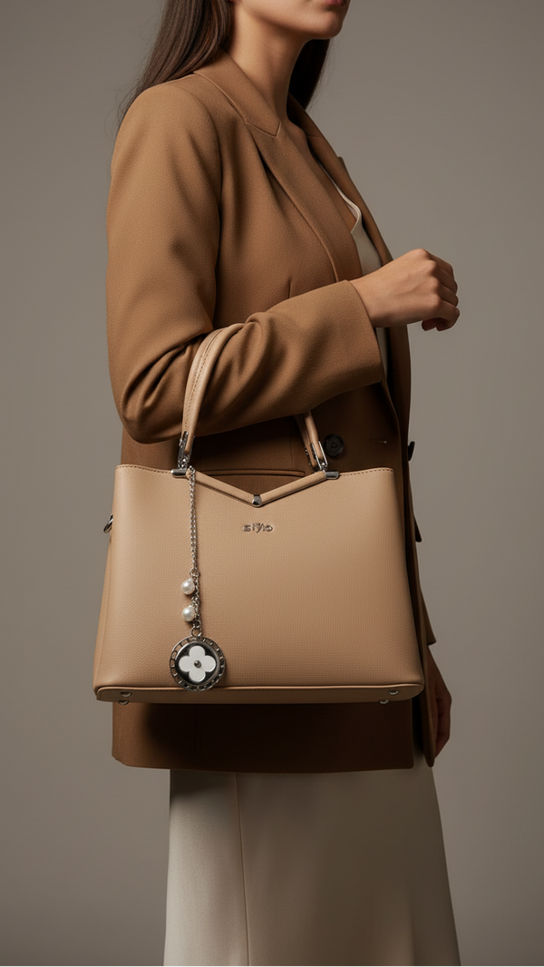 Khaki Formal Hand Bag P36287