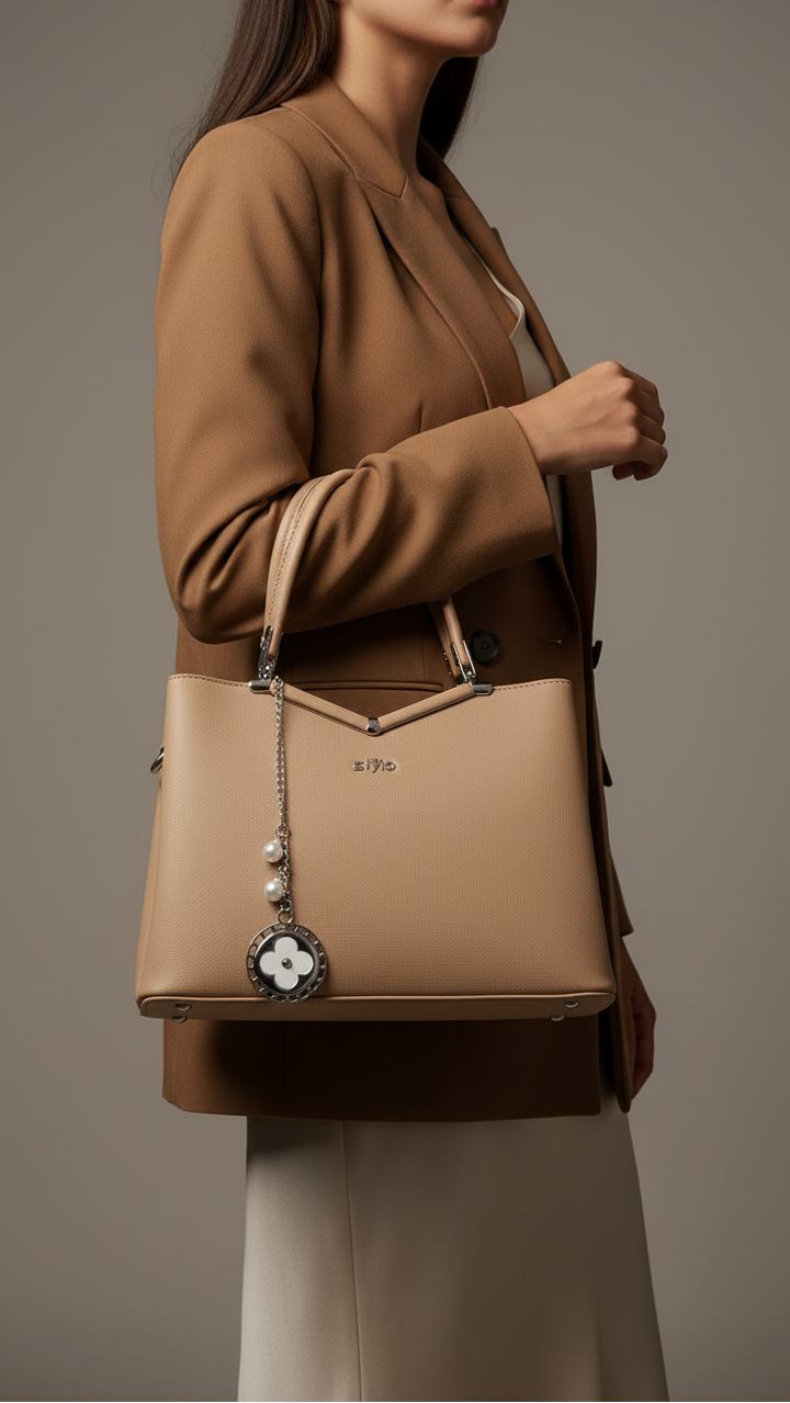 Khaki Formal Hand Bag P36287