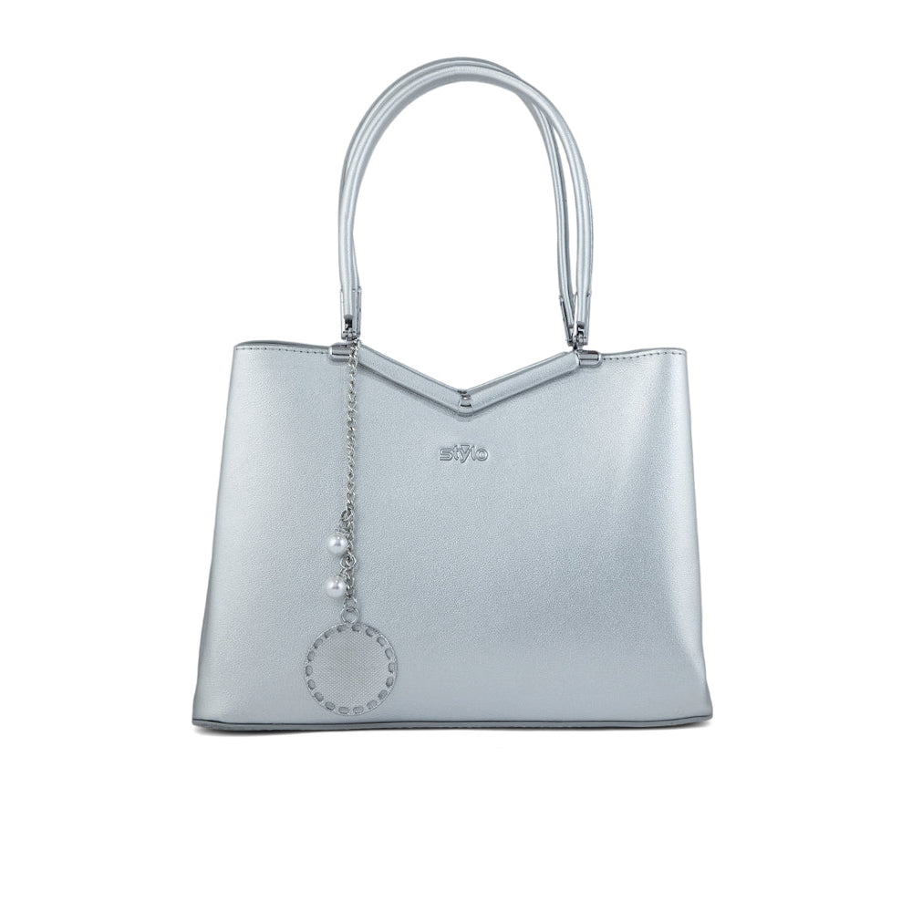 Grey Formal Hand Bag P36287