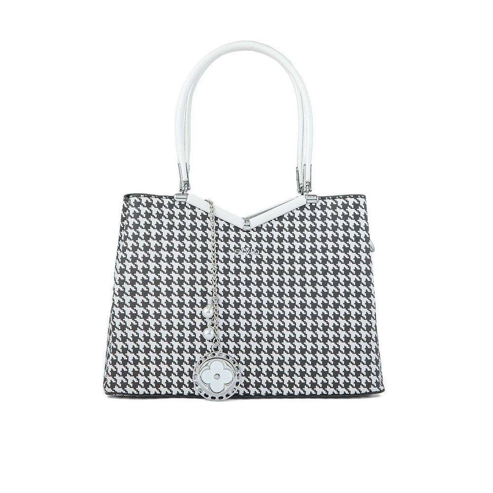 White Formal Hand Bag P36287