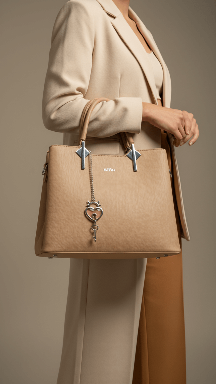 Khaki Formal Hand Bag P36288