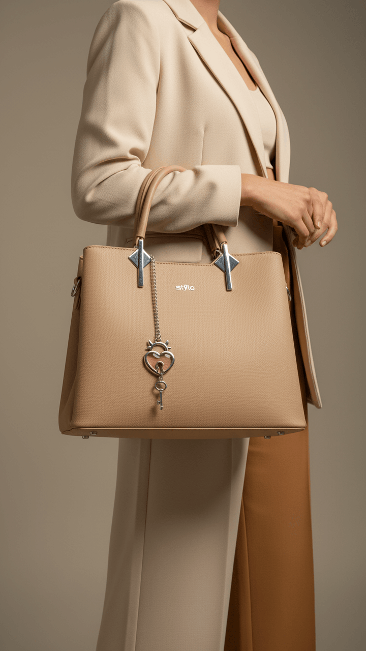 Khaki Formal Hand Bag P36288