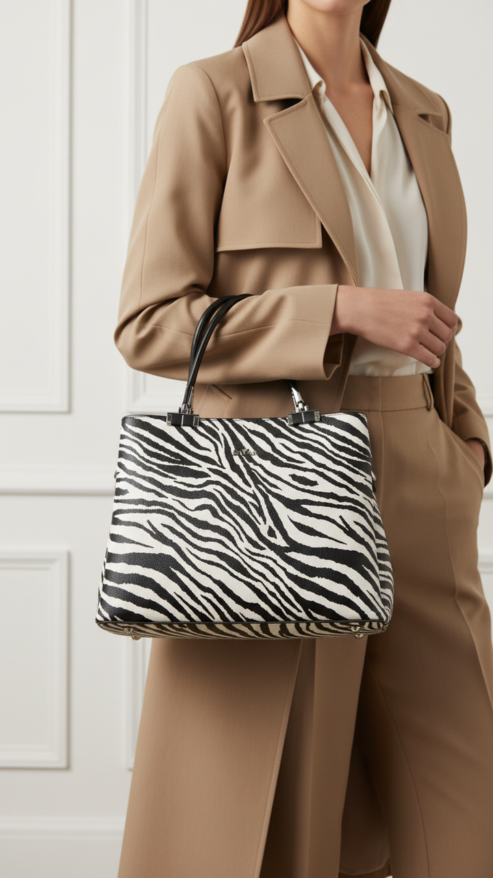 Blkwht Formal Hand Bag P36289