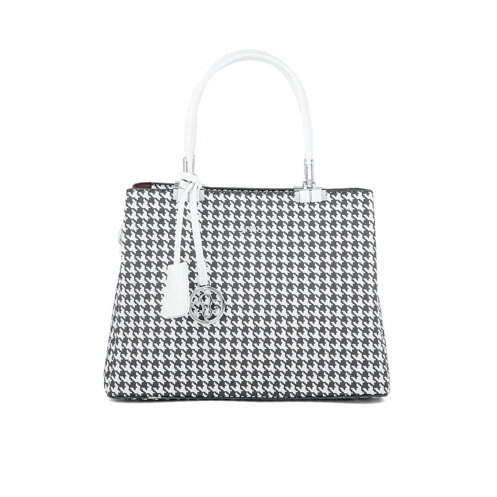 White Formal Hand Bag P36289