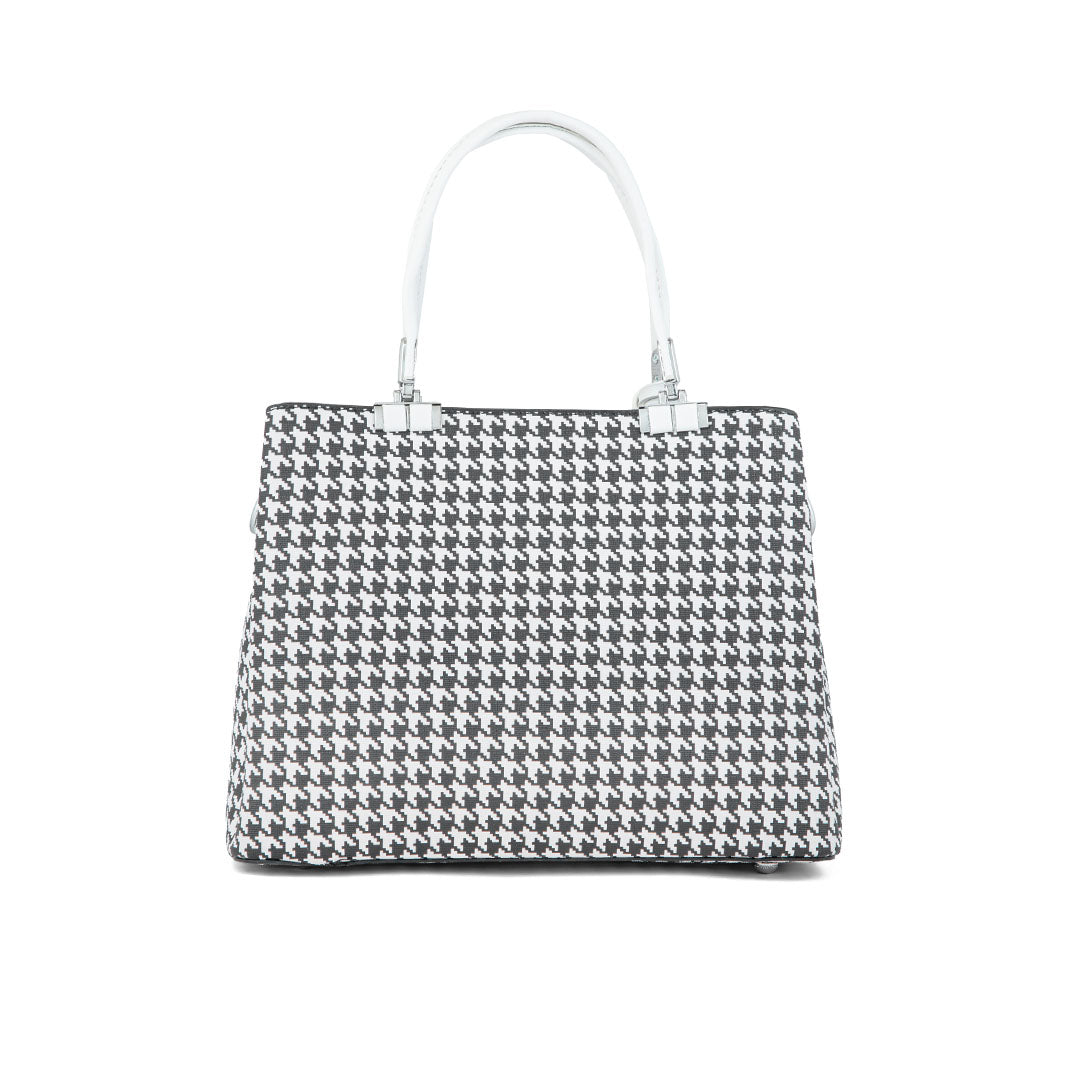 White Formal Hand Bag P36289
