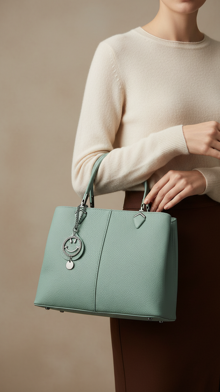 Green Formal Hand Bag P36290