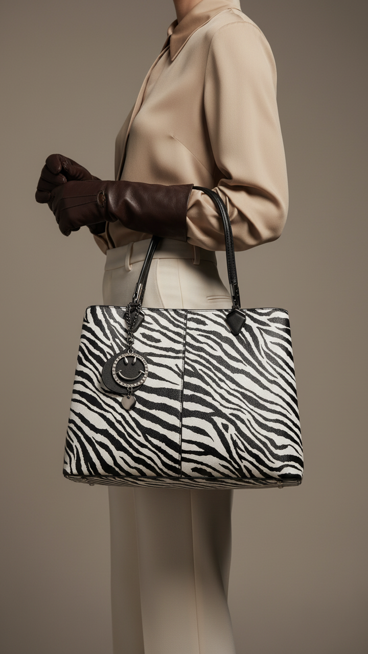 Blkwht Formal Hand Bag P36290