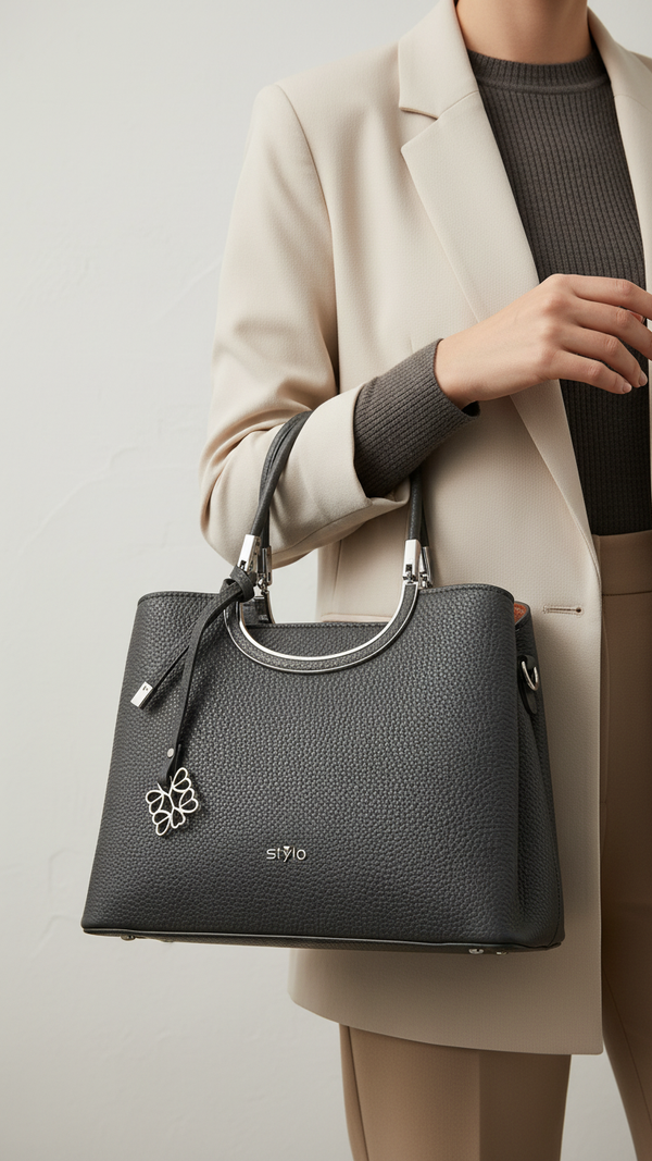 Black Formal Hand Bag P36292