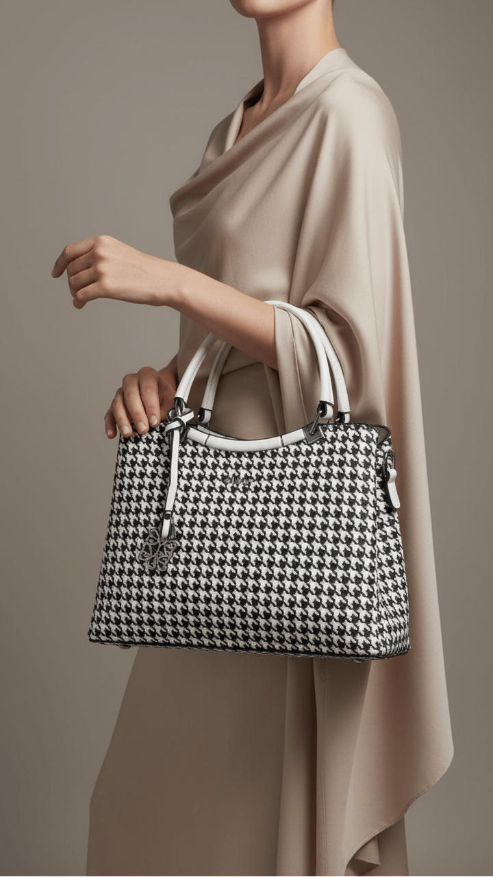 White Formal Hand Bag P36294