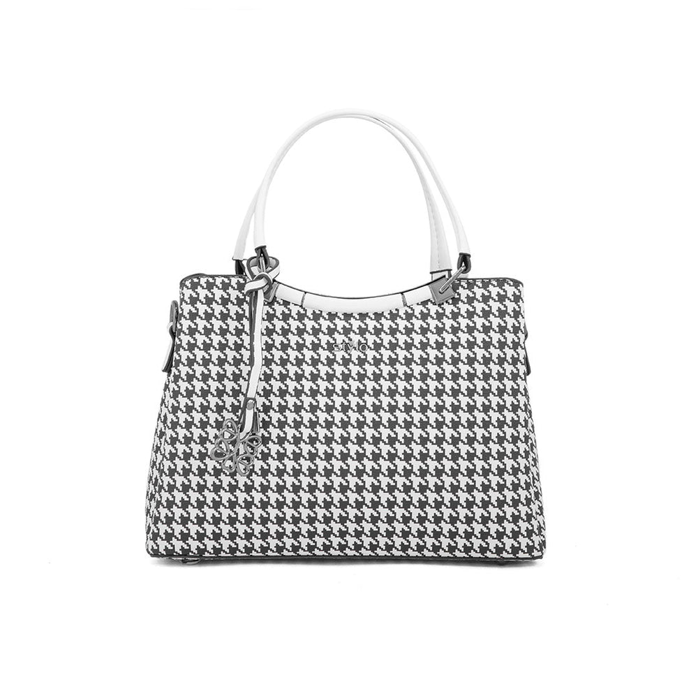 White Formal Hand Bag P36294