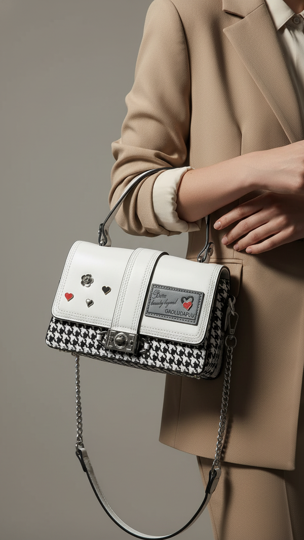 Blkwht Formal Shoulder Bag P36296