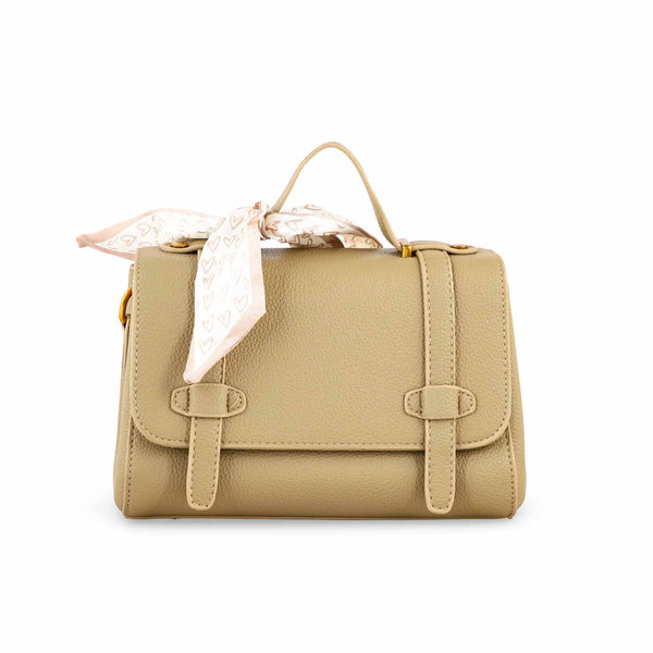 Khaki Formal Shoulder Bag For Ladies P36297