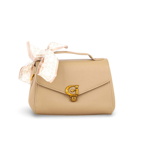 Khaki Women Formal Shoulder Bag P36298