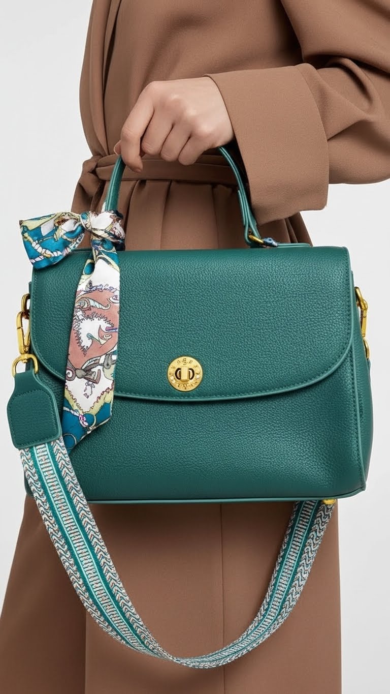 Green Formal Shoulder Bag P36299