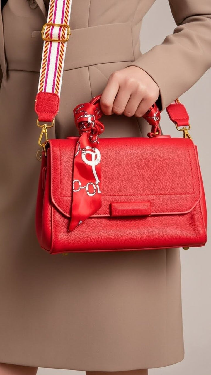 Red Formal Shoulder Bag For Ladies P36300