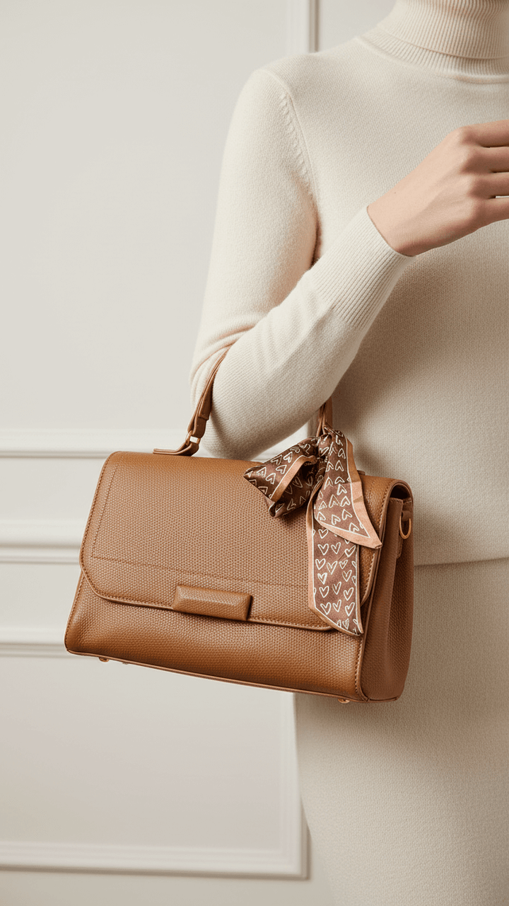 Khaki Formal Shoulder Bag P36300