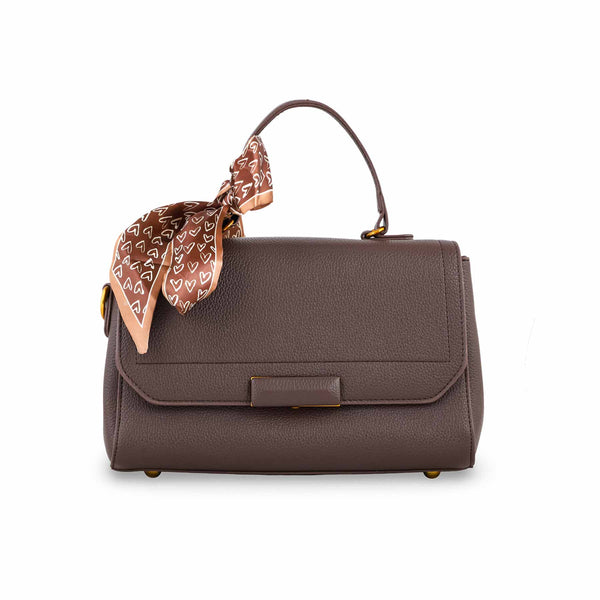 Brown Women Formal Shoulder Bag P36300