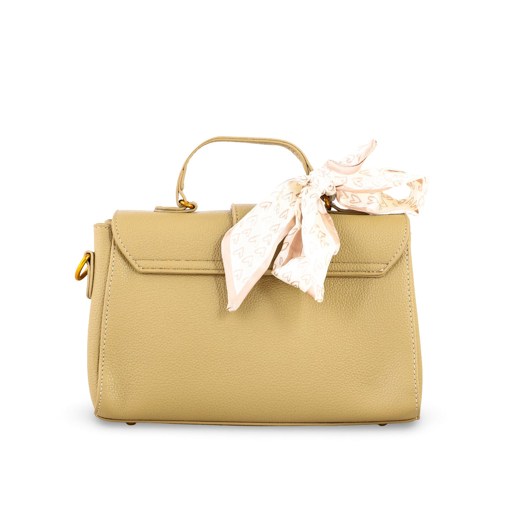 Khaki Formal Shoulder Bag For Women P36302