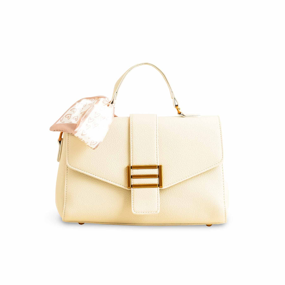Beige Formal Shoulder Bag P36302