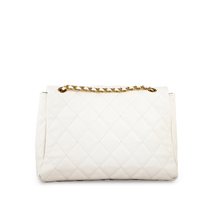 White Women Formal Shoulder Bag P36304