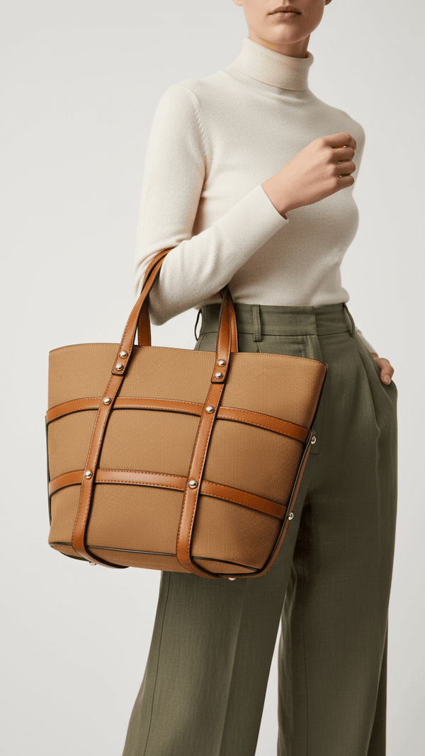 Khaki Formal Shoulder Bag P36306