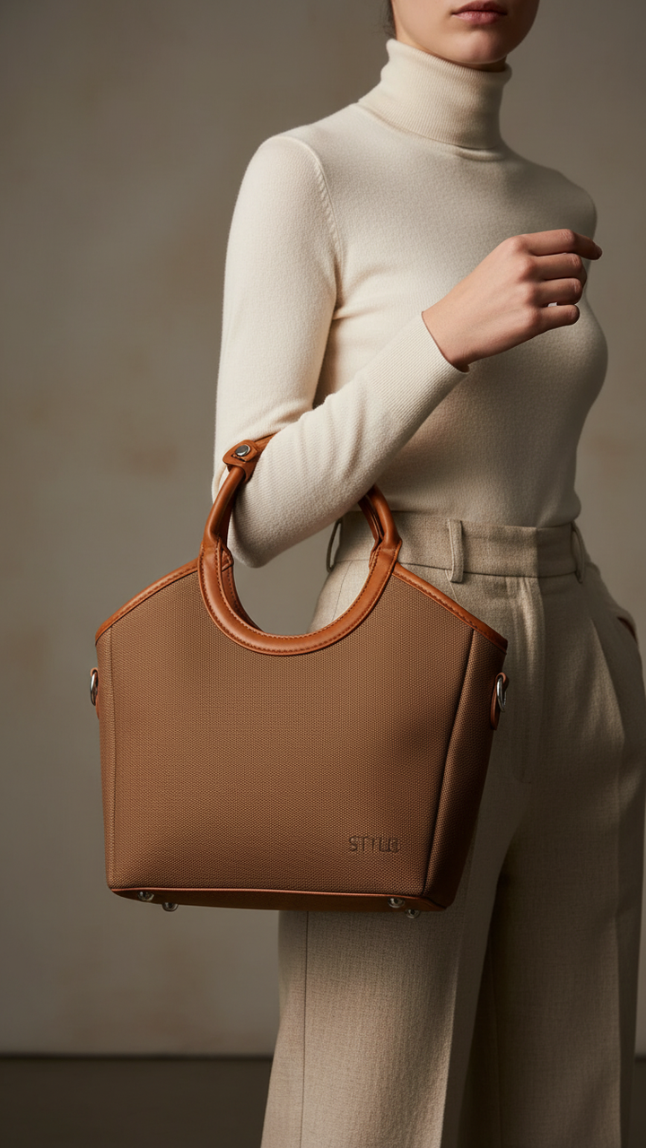 Khaki Formal Hand Bag P36307