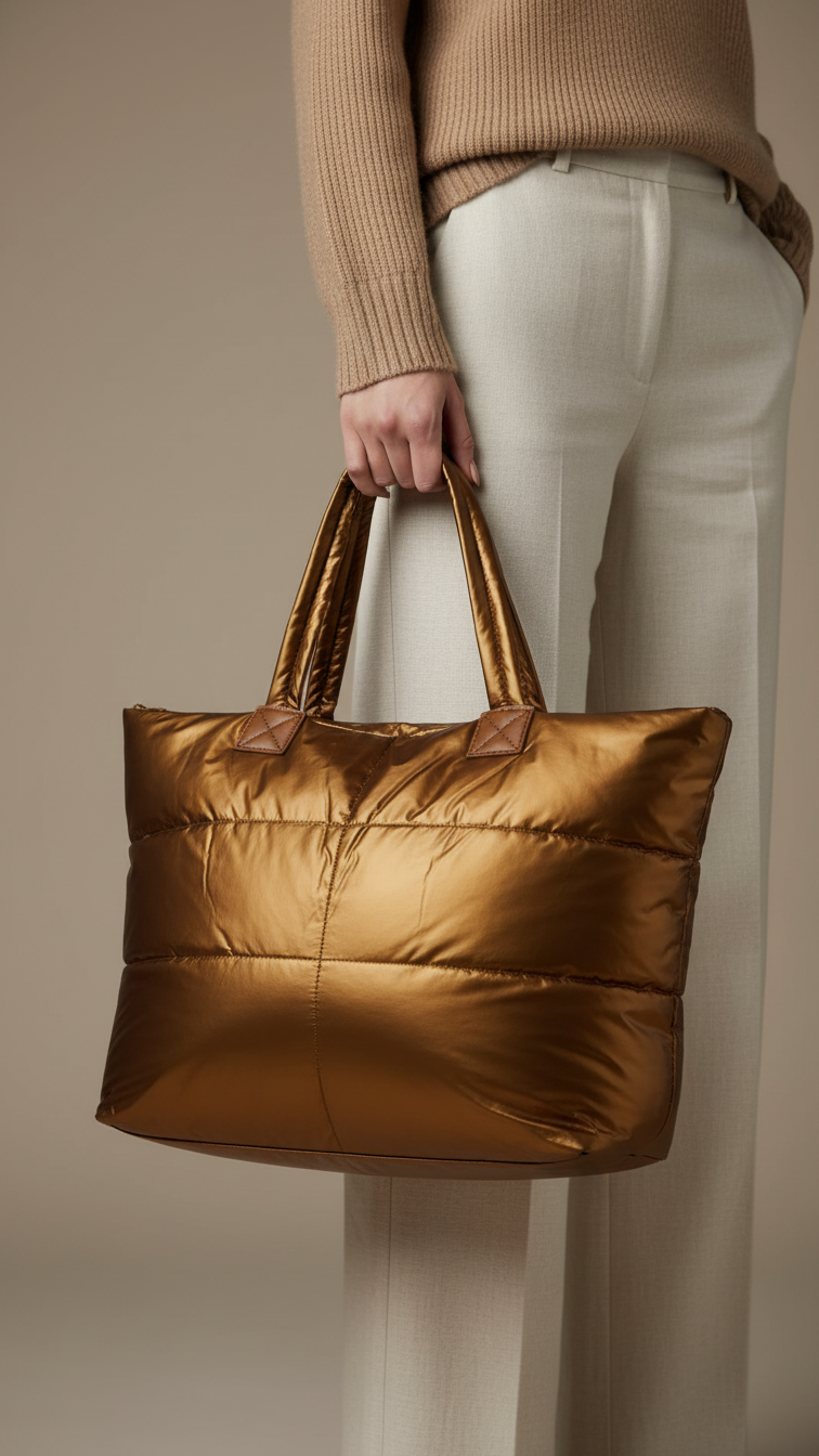 Golden Formal Hand Bag P36313